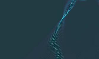 Abstract Music background. Big Data Particle Flow Visualisation. Science infographic futuristic illustration. Sound wave. Sound visualization photo