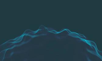 Abstract Music background. Big Data Particle Flow Visualisation. Science infographic futuristic illustration. Sound wave. Sound visualization photo