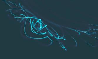 Abstract Music background. Big Data Particle Flow Visualisation. Science infographic futuristic illustration. Sound wave. Sound visualization photo