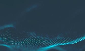 Abstract Music background. Big Data Particle Flow Visualisation. Science infographic futuristic illustration. Sound wave. Sound visualization photo