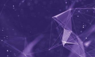 Data technology abstract futuristic illustration . Low poly shape with connecting dots and lines on dark background. 3D rendering . Big data visualization . photo
