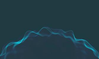 Abstract Music background. Big Data Particle Flow Visualisation. Science infographic futuristic illustration. Sound wave. Sound visualization photo