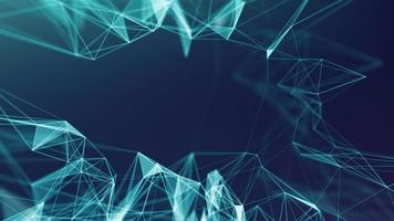 Music background. Big Data Particle Flow Visualisation. Science infographic futuristic illustration. Sound wave. Sound visualization photo
