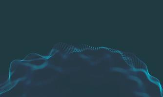 Abstract Music background. Big Data Particle Flow Visualisation. Science infographic futuristic illustration. Sound wave. Sound visualization photo