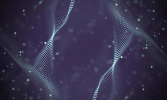 Data technology abstract futuristic illustration . Low poly shape with connecting dots and lines on dark background. 3D rendering . Big data visualization . photo
