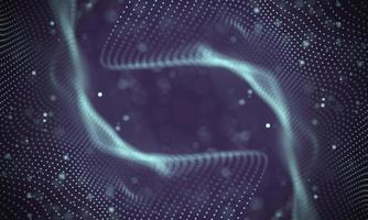 Data technology abstract futuristic illustration . Low poly shape with connecting dots and lines on dark background. 3D rendering . Big data visualization . photo