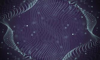 Data technology abstract futuristic illustration . Low poly shape with connecting dots and lines on dark background. 3D rendering . Big data visualization . photo
