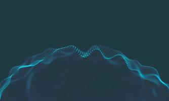 Abstract Music background. Big Data Particle Flow Visualisation. Science infographic futuristic illustration. Sound wave. Sound visualization photo