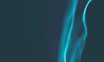 Abstract Music background. Big Data Particle Flow Visualisation. Science infographic futuristic illustration. Sound wave. Sound visualization photo