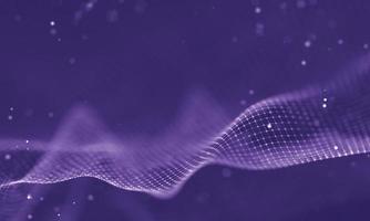Data technology abstract futuristic illustration . Low poly shape with connecting dots and lines on dark background. 3D rendering . Big data visualization . photo