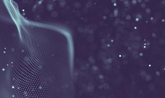 Data technology abstract futuristic illustration . Low poly shape with connecting dots and lines on dark background. 3D rendering . Big data visualization . photo