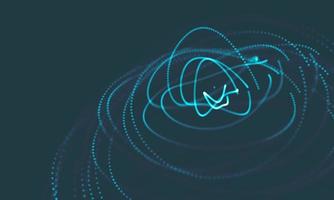 Abstract Music background. Big Data Particle Flow Visualisation. Science infographic futuristic illustration. Sound wave. Sound visualization photo