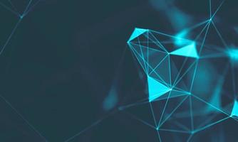 Abstract Blue Geometrical Background . Connection structure. Science background. Futuristic Technology HUD Element . onnecting dots and lines . Big data visualization and Business . photo