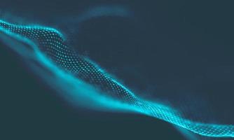 Abstract Music background. Big Data Particle Flow Visualisation. Science infographic futuristic illustration. Sound wave. Sound visualization photo