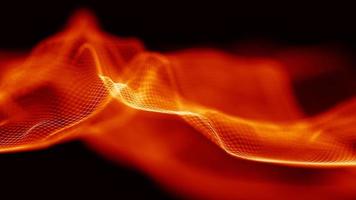 Red abstract technology background. Music abstract wave. photo