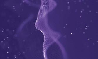 Data technology abstract futuristic illustration . Low poly shape with connecting dots and lines on dark background. 3D rendering . Big data visualization . photo