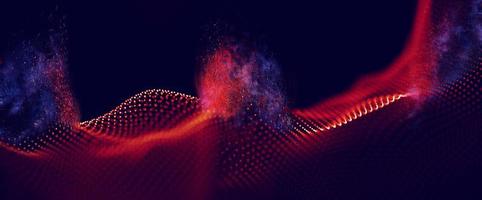Abstract Red Geometrical Background . Connection structure. Science background. Futuristic Technology HUD Element . Connecting dots and lines . digital background with particles . photo