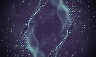 Data technology abstract futuristic illustration . Low poly shape with connecting dots and lines on dark background. 3D rendering . Big data visualization . photo