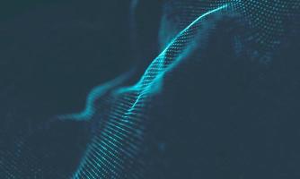 Abstract Music background. Big Data Particle Flow Visualisation. Science infographic futuristic illustration. Sound wave. Sound visualization photo