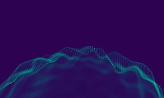 Abstract Blue Geometrical Particles on Purple Background . Connection structure. Science blue background. Futuristic Technology HUD Element . onnecting dots and lines . Big data and Business photo