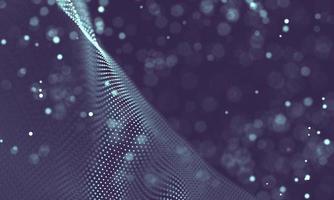 Data technology abstract futuristic illustration . Low poly shape with connecting dots and lines on dark background. 3D rendering . Big data visualization . photo