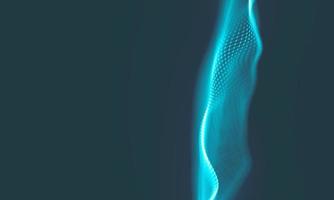 Abstract Music background. Big Data Particle Flow Visualisation. Science infographic futuristic illustration. Sound wave. Sound visualization photo
