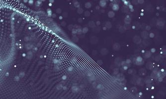 Data technology abstract futuristic illustration . Low poly shape with connecting dots and lines on dark background. 3D rendering . Big data visualization . photo