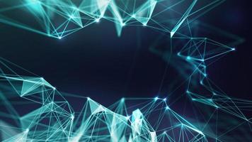 Music background. Big Data Particle Flow Visualisation. Science infographic futuristic illustration. Sound wave. Sound visualization photo