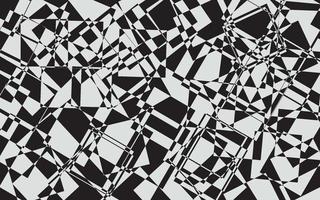 Abstract pattern black and white color vector