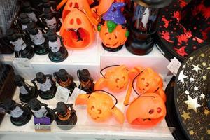 Happy Halloween background concept. Halloween play toys for children. photo