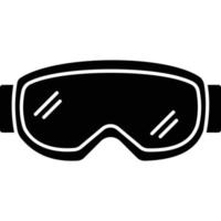 gafas de esquí que se pueden modificar o editar fácilmente vector