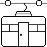 teleférico que puede modificar o editar fácilmente vector