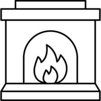 Fireplace Which Can Easily Modify Or Edit vector