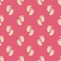 baby footprint pattern design vector