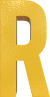 Alphabet Letter R 3D Render Character. png