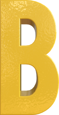 Alphabet letter b green 3d render 19776136 PNG