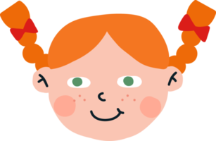 red hair girl green eyes png