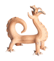 un dragon, souvenir oriental d'argile png