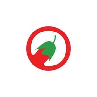 logotipo de ilustración de chile vector