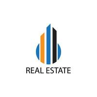 bienes raíces, logotipo de propiedad vector