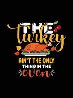 Thanksgiving typography t-shirt design or Happy thanksgiving vector poster design