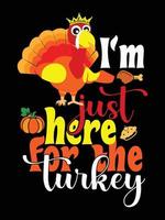 Thanksgiving typography t-shirt design or Happy thanksgiving vector poster design