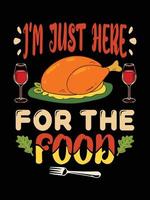 Thanksgiving typography t-shirt design or Happy thanksgiving vector poster design