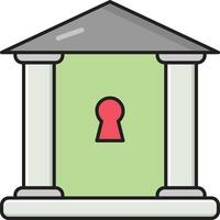 bank secure vector illustration on a background.Premium quality symbols.vector icons for concept and graphic design.