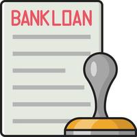 bank loan vector illustration on a background.Premium quality symbols.vector icons for concept and graphic design.