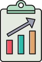 chart report vector illustration on a background.Premium quality symbols.vector icons for concept and graphic design.