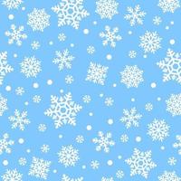 Seamless Snowflakes Pattern Background vector