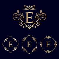 GOLD ROYAL BEAUTY LOGO E vector