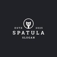 Spatula logo icon flat design template vector