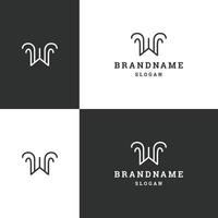 Letter w logo icon design template vector illustration